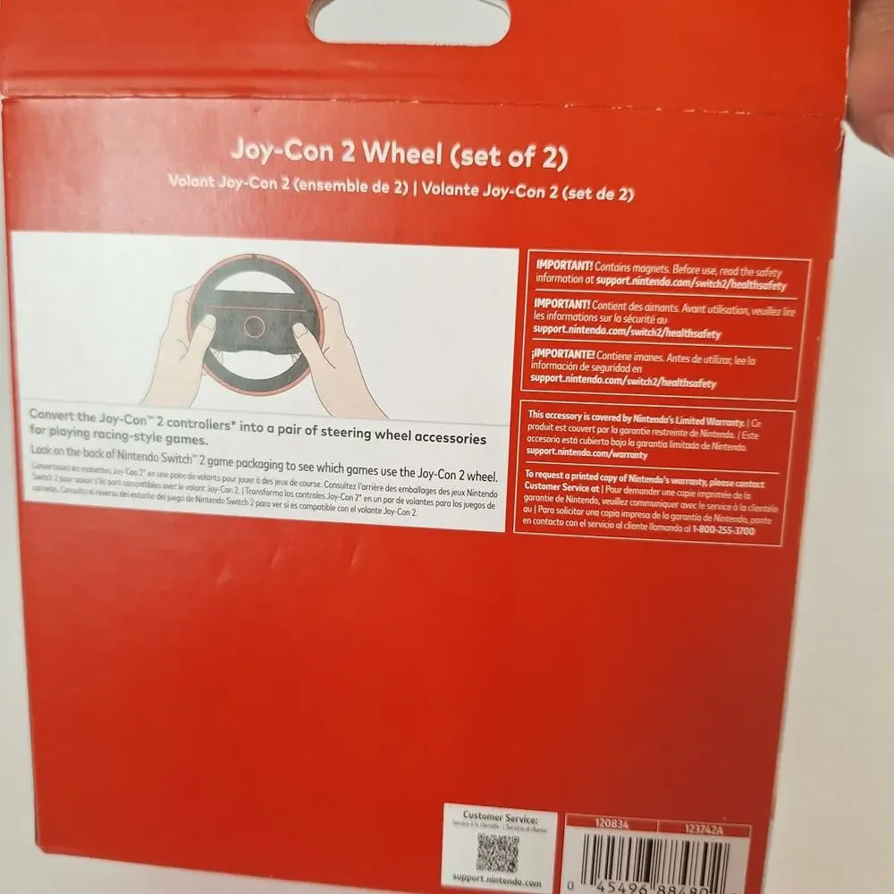 Nintendo Switch 2 Joy-Con 2 Wheel set of two wheels 2025 release Brand new